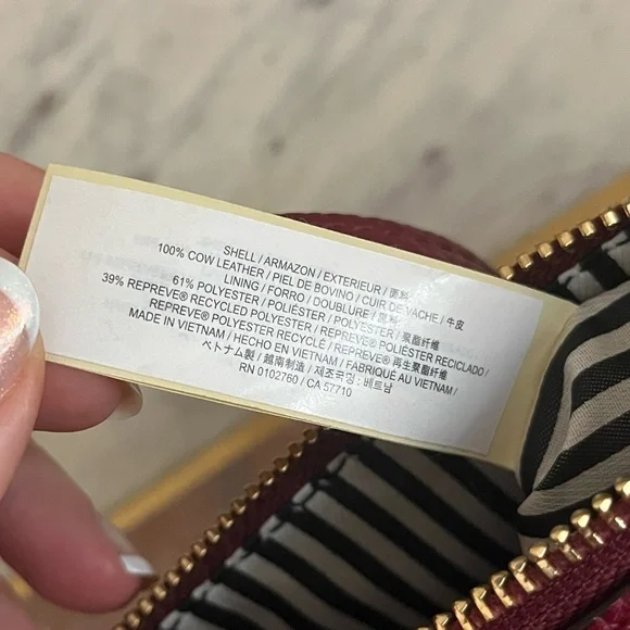 Kate Spade Red Leather Crossbody Purse Gold Hardware - Picture 5 of 11